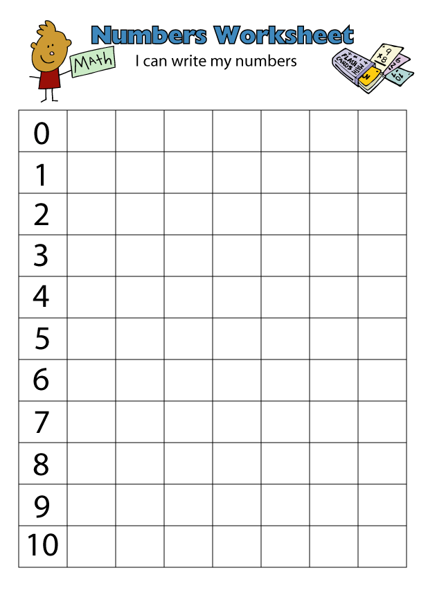 Number Writing Worksheets | www.justmommies.com